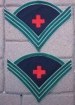 US Indian War Era Hospital Steward Chevrons, 1887-1901, Pair