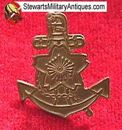  Japanese WWII Replica Navy Landing Force Helmet Insignia — image 2