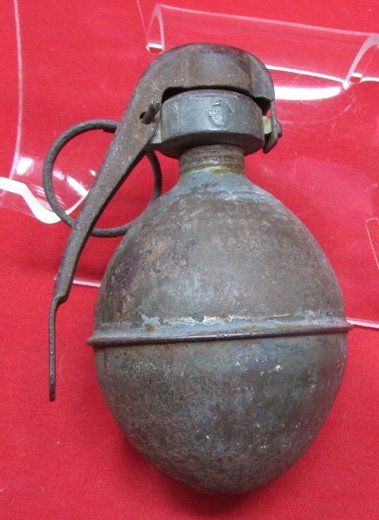  French WWI Egg Grenade, INERT, 1915-1917 — image 3
