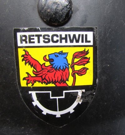  Swiss M.18-40 Steel Helmet, Civil Use, Retschwil — image 3