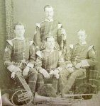 British Pre WWI, Highland Light Infantry Bandsmen Cabinet Card