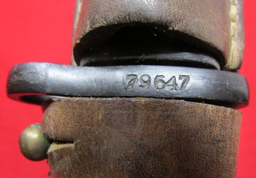  Yugoslavian M1924 Short Rifle Bayonet & Frog, Matching — image 5