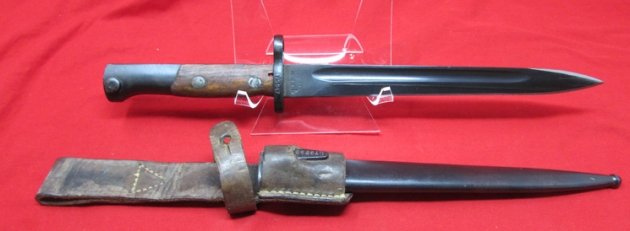  Yugoslavian M1924 Short Rifle Bayonet & Frog, Matching — image 7