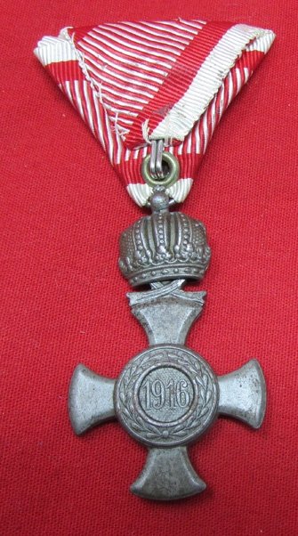  Austrian WWI Military Merit Cross with Crown — image 3