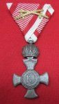 Austrian WWI Military Merit Cross with Crown