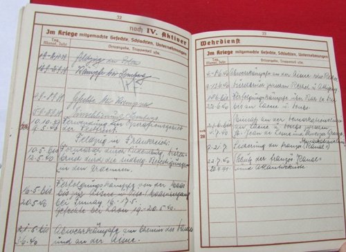  German WWII Army Wehrpass, Army Flak Unit, KIA Russia 1942 — image 7