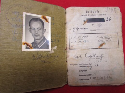  German WWII Heer Soldbuch, NCO 1938-1945, Awarded Iron Cross 1st Class — image 3