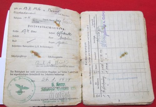  German WWII Heer Soldbuch, NCO 1938-1945, Awarded Iron Cross 1st Class — image 5