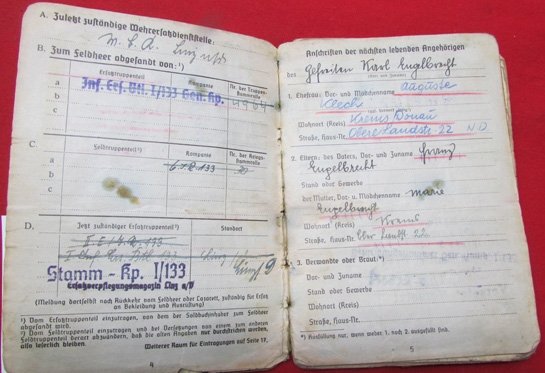  German WWII Heer Soldbuch, NCO 1938-1945, Awarded Iron Cross 1st Class — image 6