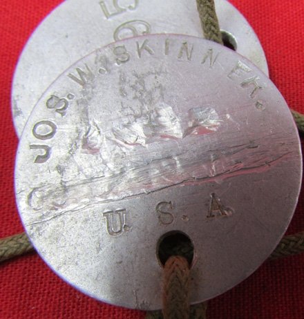  US WWI Set of Dog Tags and Neck Cord — image 3