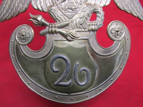 Czarist Russia Crimean War Infantry Officers Helmet Plate, 26th Regiment — image 4
