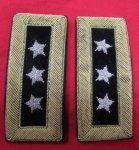 US WWII-Korean War Era, Army Lieutenant General Shoulder Straps