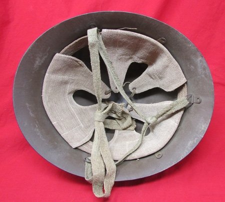  Japanese WWII Civil Defense/Factory Helmet, Complete — image 4