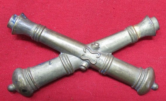  US Civil War Enlisted Artillery Hat Insignia, Brass — image 2