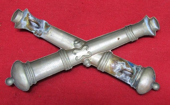  US Civil War Enlisted Artillery Hat Insignia, Brass — image 3