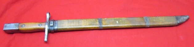  Japanese WWII Late Type 30 Bayonet, Nagoya Mfg, Square Pommel — image 2