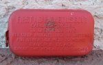 US WWII Carlisle Bandage, Red Can