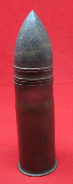  French WWI 37 mm Projectile & Casing, INERT — image 2