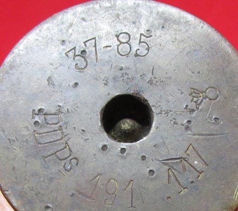  French WWI 37 mm Projectile & Casing, INERT — image 3