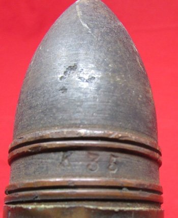  French WWI 37 mm Projectile & Casing, INERT — image 4