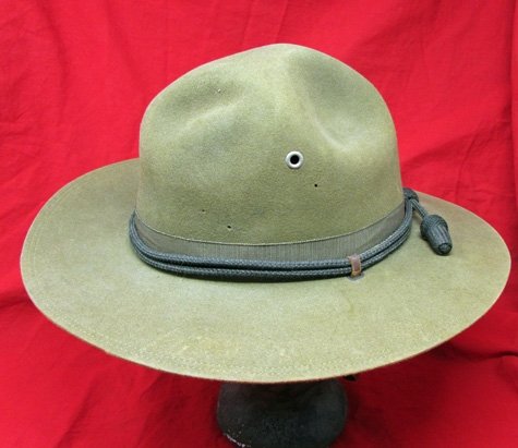  US WWI Era Army Officers Campaign Hat, NY QMC Depot — image 4
