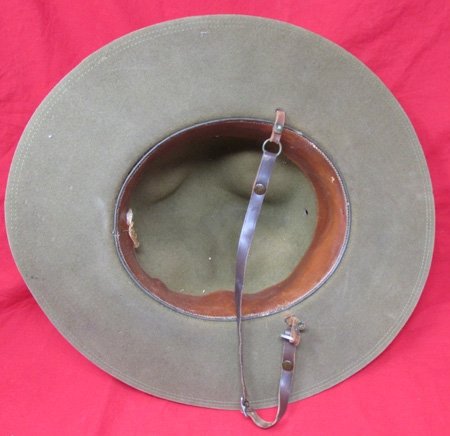  US WWI Era Army Officers Campaign Hat, NY QMC Depot — image 6