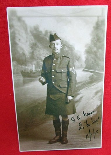  British WWI Black Watch RPC, Identified 1918 — image 2