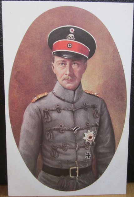  German WWI Patriotic Postcard, Crown Prince Wilhelm of Prussia — image 2