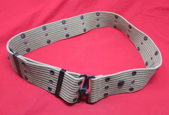  US WWII M1936 USMC Pistol Belt, Storage Wear — image 2