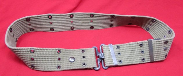  US WWII M1936 USMC Pistol Belt, Storage Wear — image 2