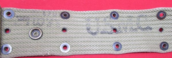  US WWII M1936 USMC Pistol Belt, Storage Wear — image 3