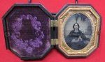 US Pre Civil War 1/6 Amethyst Ambrotype in Union Case, …
