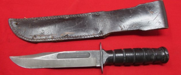  US Vietnam War Era, Camillus, Kabar Style Utility Knife & Sheath — image 6