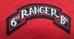 US WWII 6th Ranger Battalion Scroll