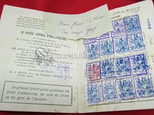  French Franco Prussian War Veterans Assocition Original Box, & Document & ID Card — image 6