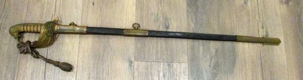  British WWI Era, M1827 Royal Navy Sword, Royal Naval Outfitters, Ca.1904 — image 2