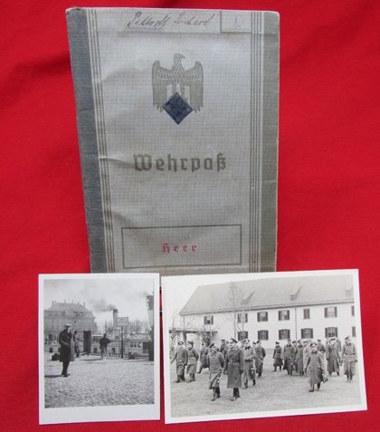  German WWII Army Wehrpass & Photos, Atlantik Kuste 1944 — image 2