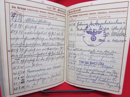  German WWII Army Wehrpass & Photos, Atlantik Kuste 1944 — image 7