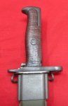 US WWII M1905/42 16 Inch Bayonet and Scabbard, SA 1909