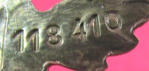  German WWII Gold SA Sports Badge, Bonner Kunstabz, Numbered — image 4