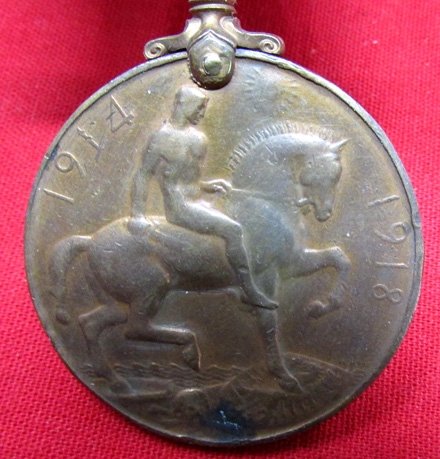  British WWI Bronze War Medal, African Carrier Unit — image 3