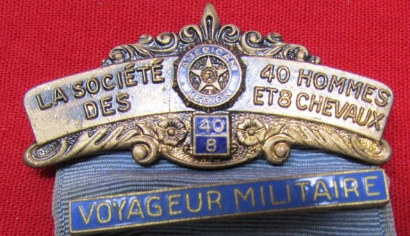  US WWI American Legion Medal, Society of 40 & 8, — image 3