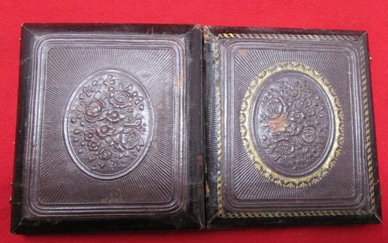  US Pre Civil War 1/6 Plate Ruby Ambrotype, Girl with Crutch, Original Seals — image 4