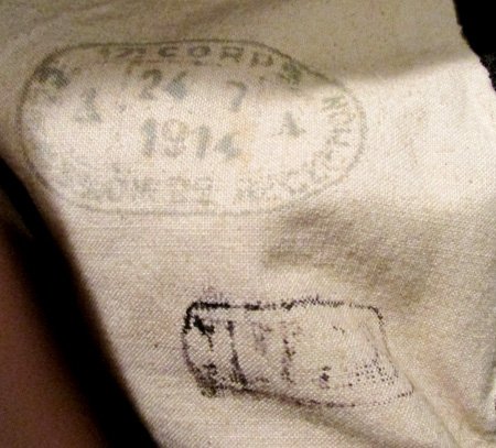  French WWI, Dark Blue Fatigue Jacket, 1914 Dated — image 8