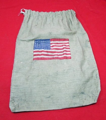  US WWI Personal Effects Bag, 48 Star Flag, Ditty Bag — image 2