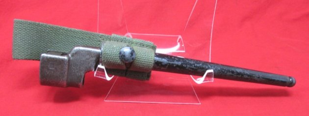  British WWII No 4 MkII P.S.K. Spike Bayonet & Metal Scabbard — image 2