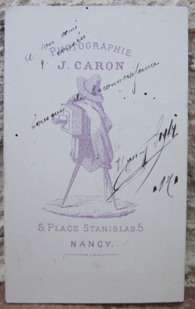  French, Franco-Prussian War CDV, Armed French Soldier 1870 Dated — image 3