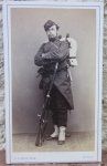 French, Franco-Prussian War CDV, Armed French Soldier 1870 Dated