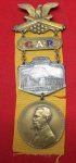 US Post Civil War, GAR 47th National Encampment Badge, Chattanooga …