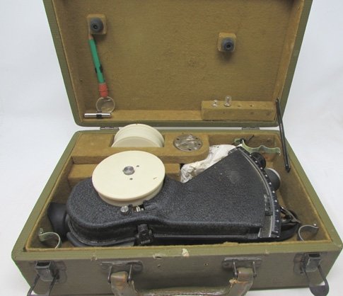  US WWII USAAF Cased Sextant, Bubble Type A-12 Link Aviation Devices Inc. — image 3